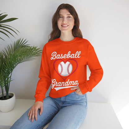 Baseball Grandma Women Baseball Heart Mothers Day Sweatshirt