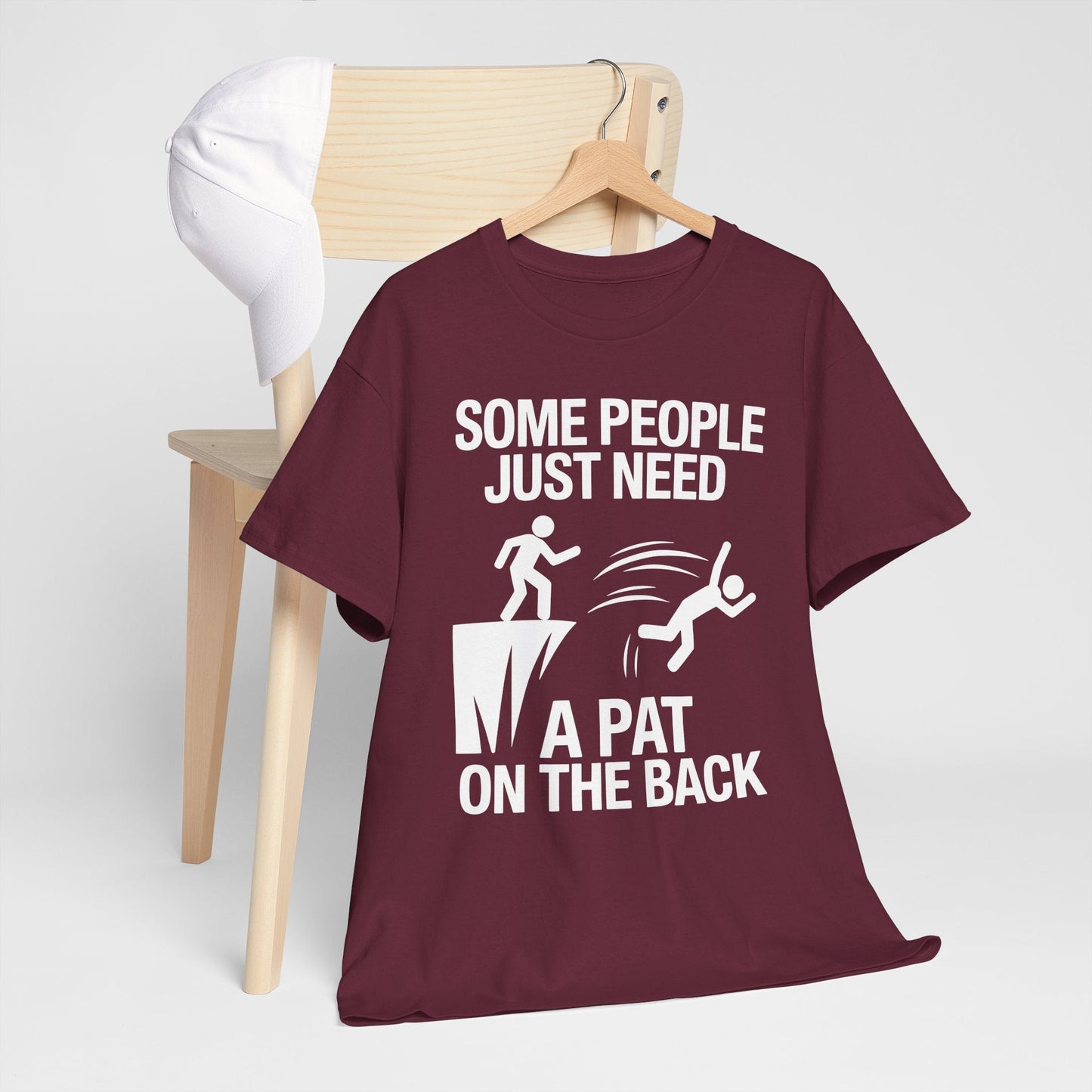 Funny Pat On The Back Adult Sarcastic Design T-Shirt