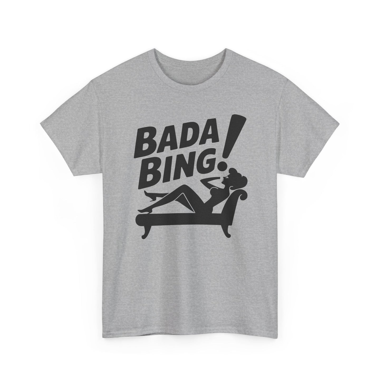 Funny Vintage Bada Sarcastic Bing Retro Sexy Girl Bada Bam T-Shirt