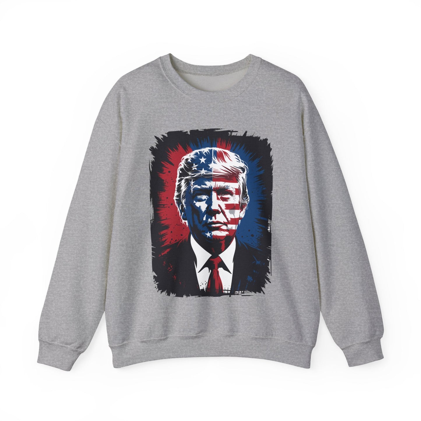 President Trump Portrait 4th July Sweatshirt