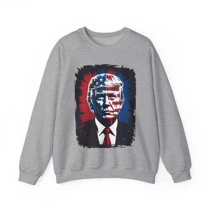 President Trump Portrait 4th July Sweatshirt