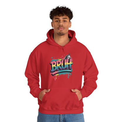 Bruh Graffiti Funny Saying Street Art Meme Men Boys Kids Hoodie
