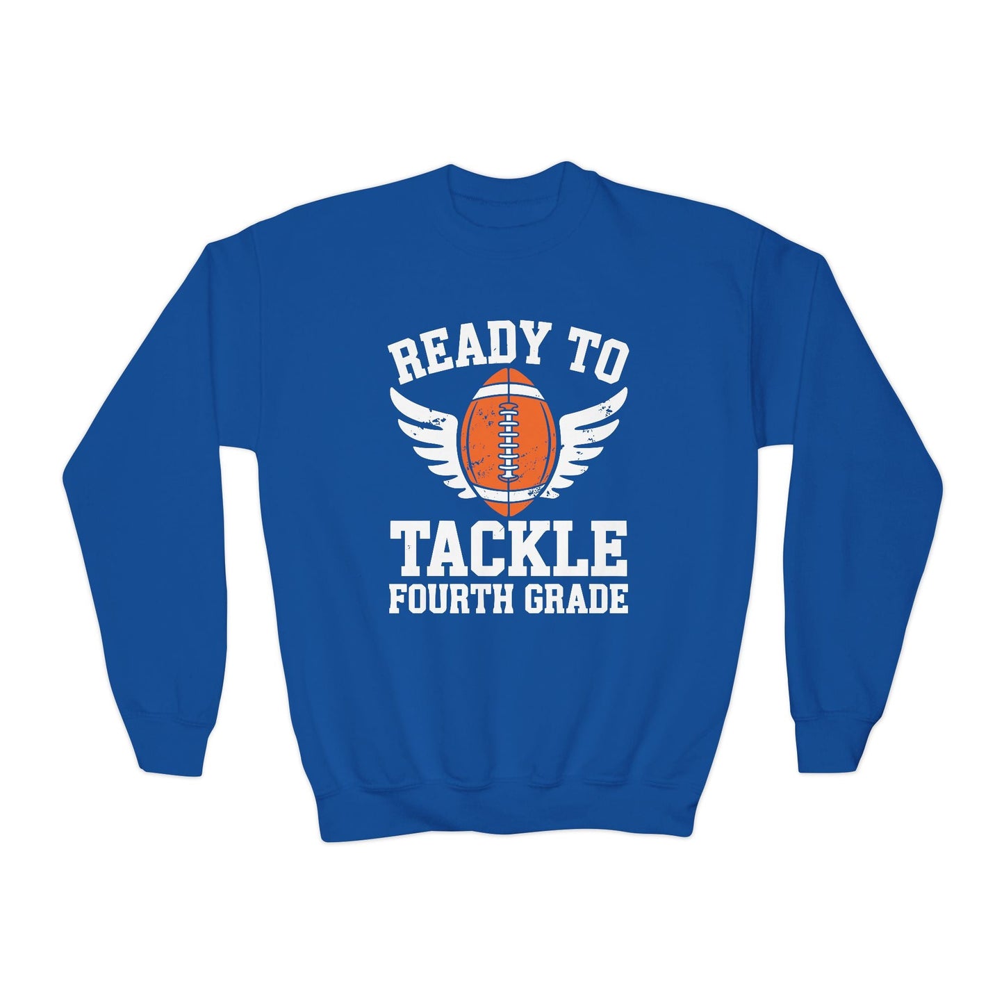 Ready To Tackle Fourth Grade Back To School Football Sweatshirt