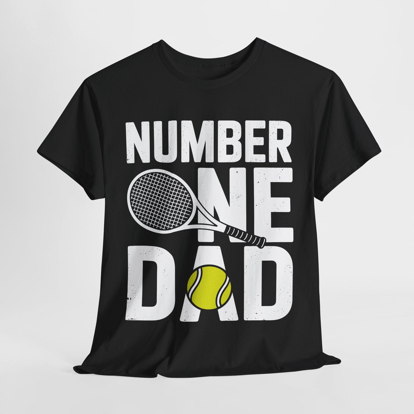 Tennis Dad Number One Daddy with Tennis Sayings Fathers Day T-Shirt