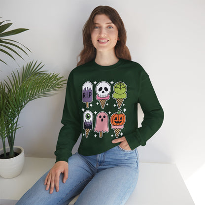 Horror Movie Summer Popsicle Halloween Ice Cream Summer-ween Sweatshirt for Men Women