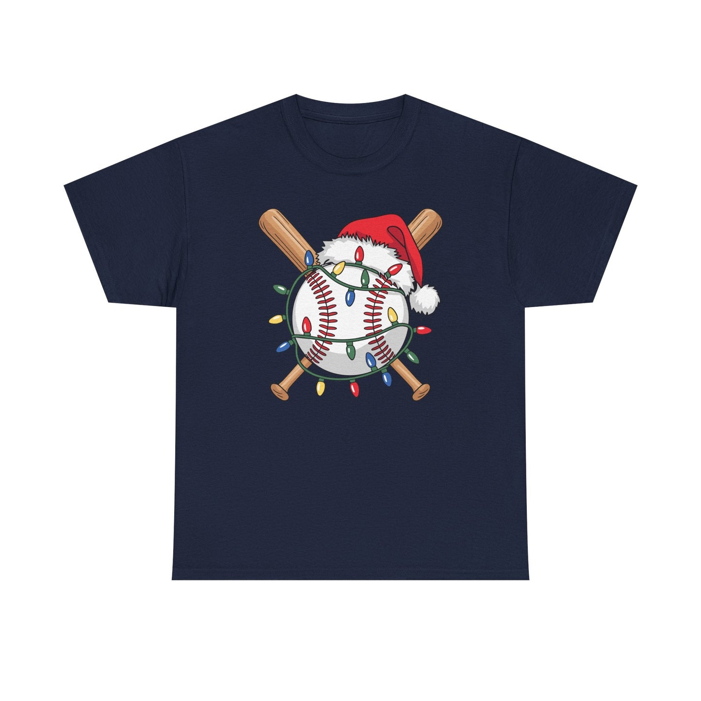 Santa Sports Design For Men Boys Christmas Baseball Player T-Shirt