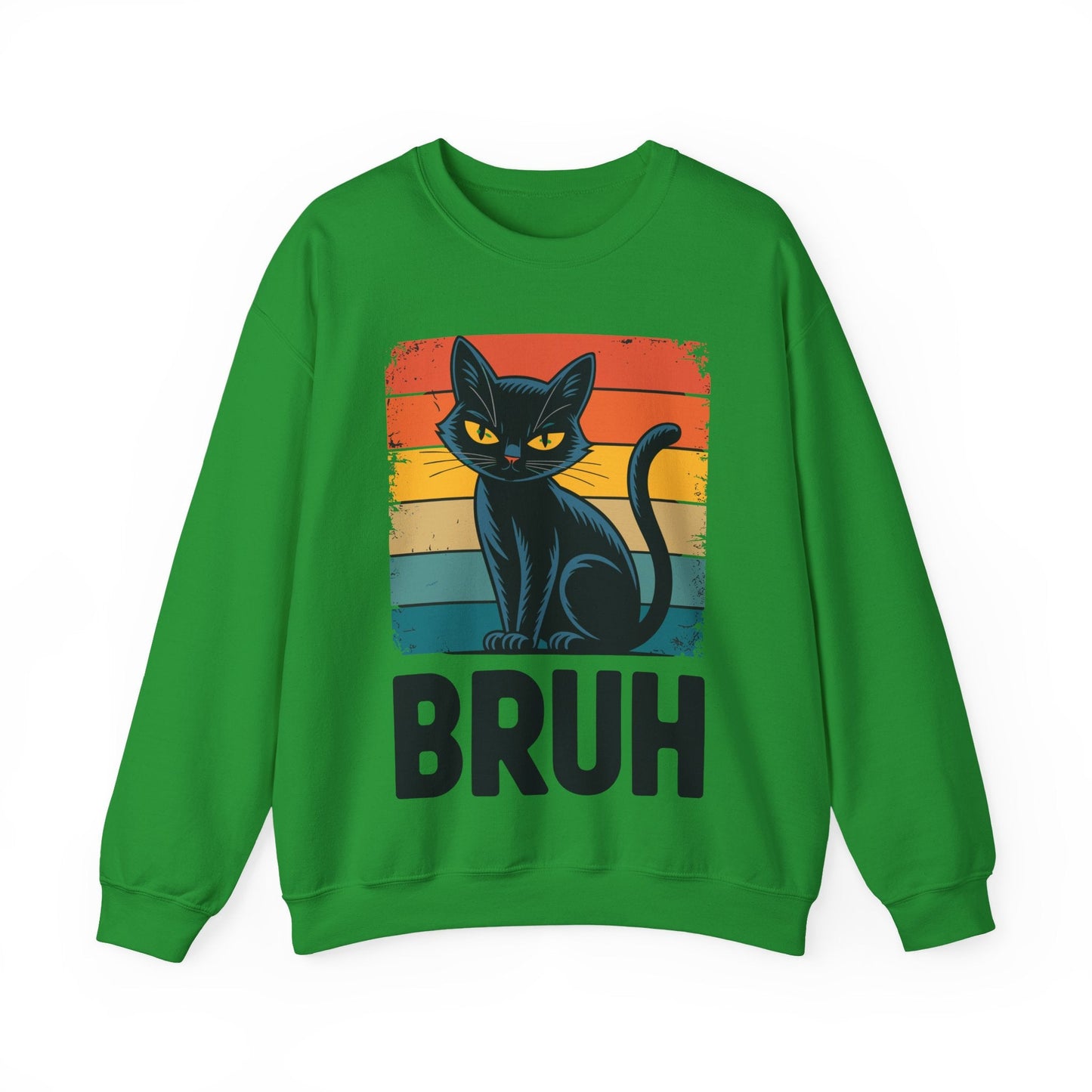 Funny Cat Bruh For Teens Boys Girls Men Women Meme Graphic Sweatshirt