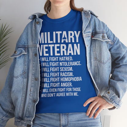 Military Veterans Against Trump 2025 Fight USA Election T-Shirt