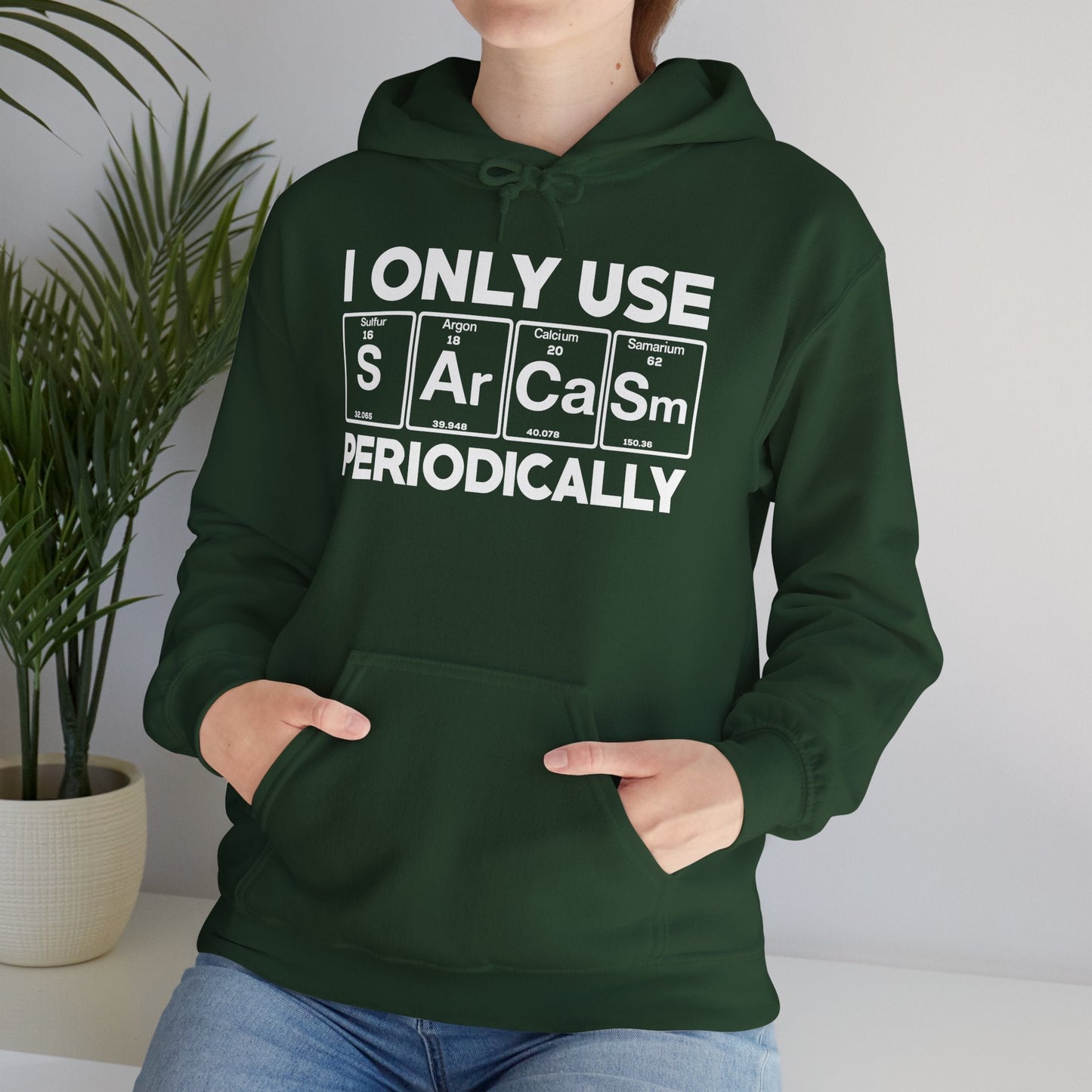 Sarcasm Periodic Table Element Weird Science Joke Gift Hoodie