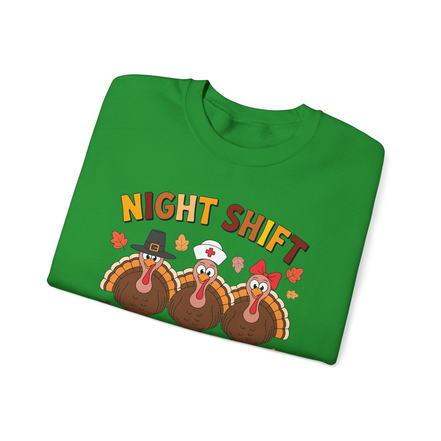 Night Shift Gobble Squad Night Worker Staff Thanksgiving Sweatshirt