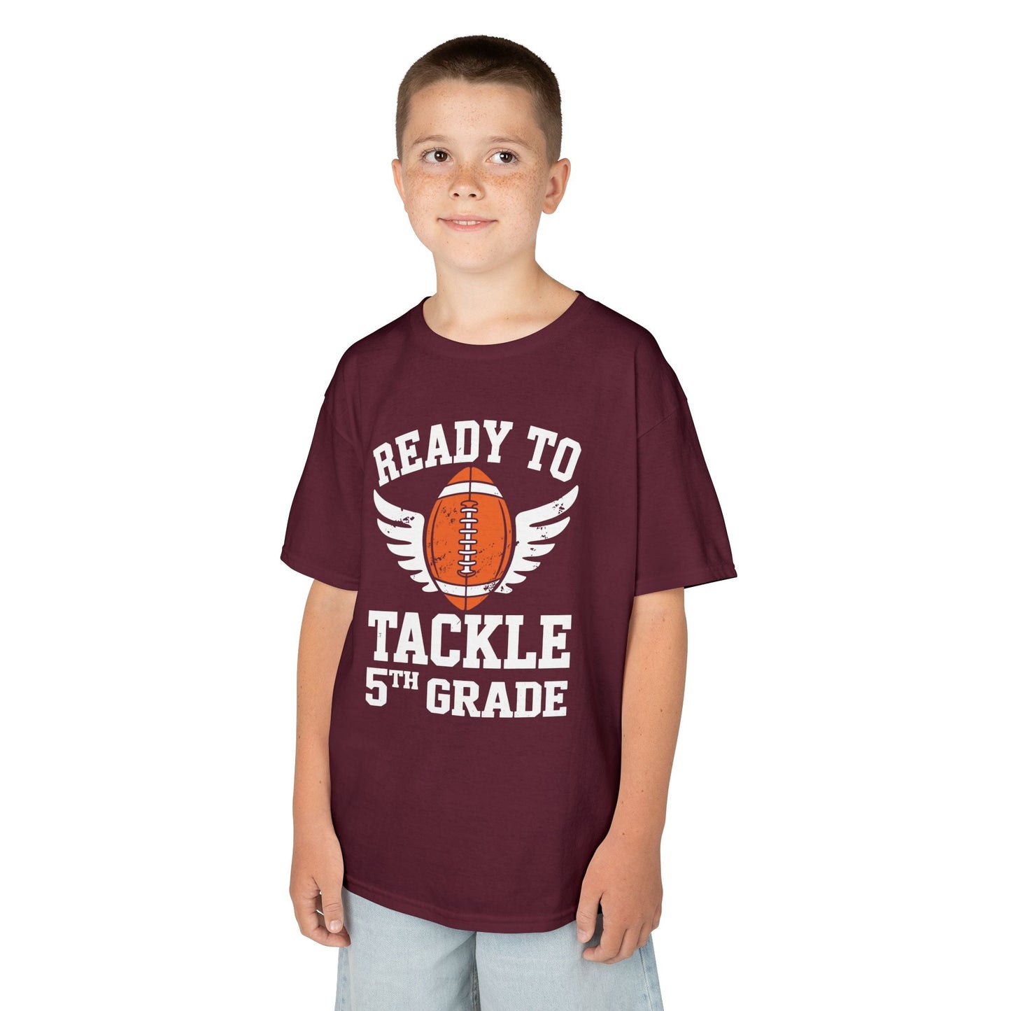 Ready To Tackle 5th Grade Football First Day Sport Kids T-Shirt