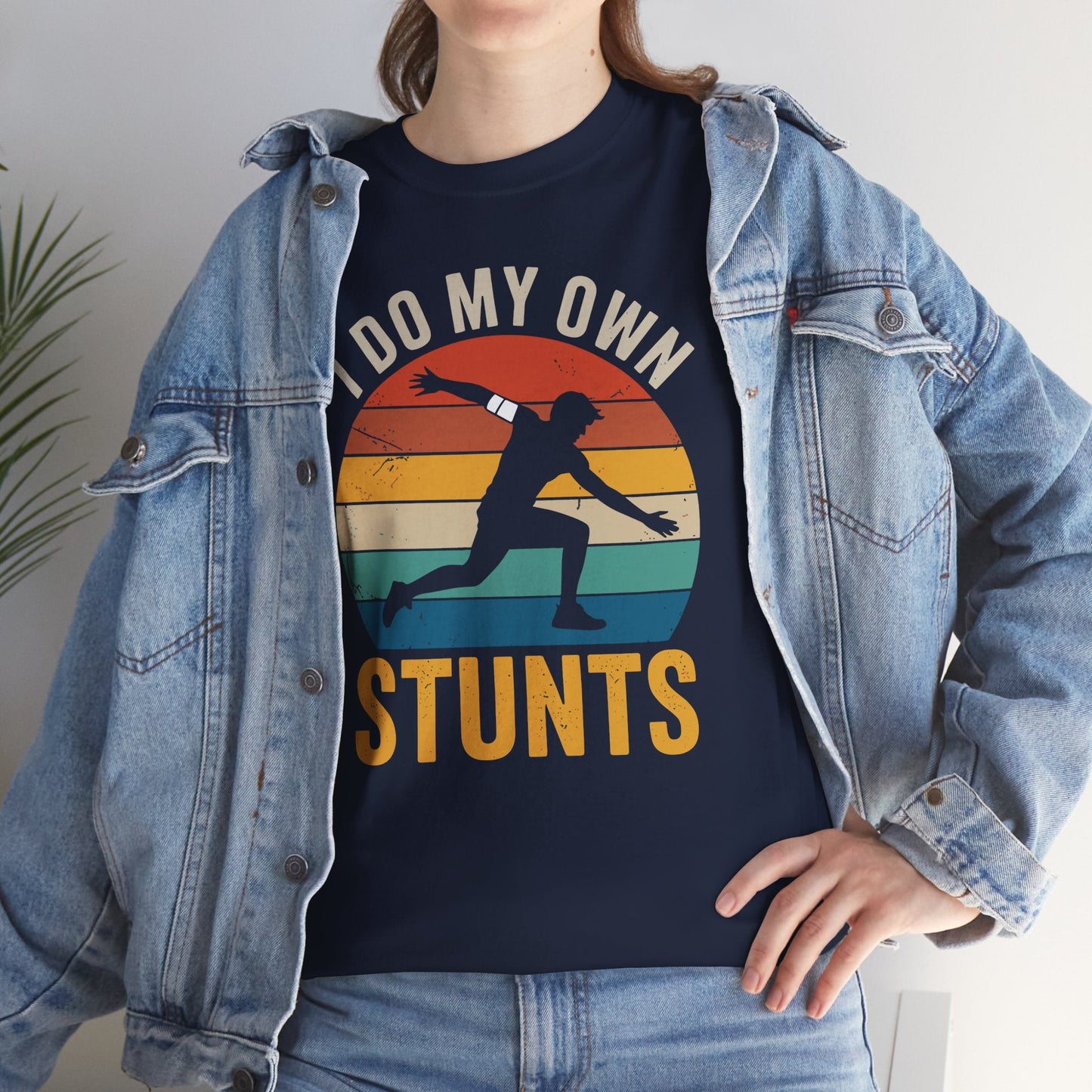 Funny I Do All My Own Stunts Broken Bones T-Shirt