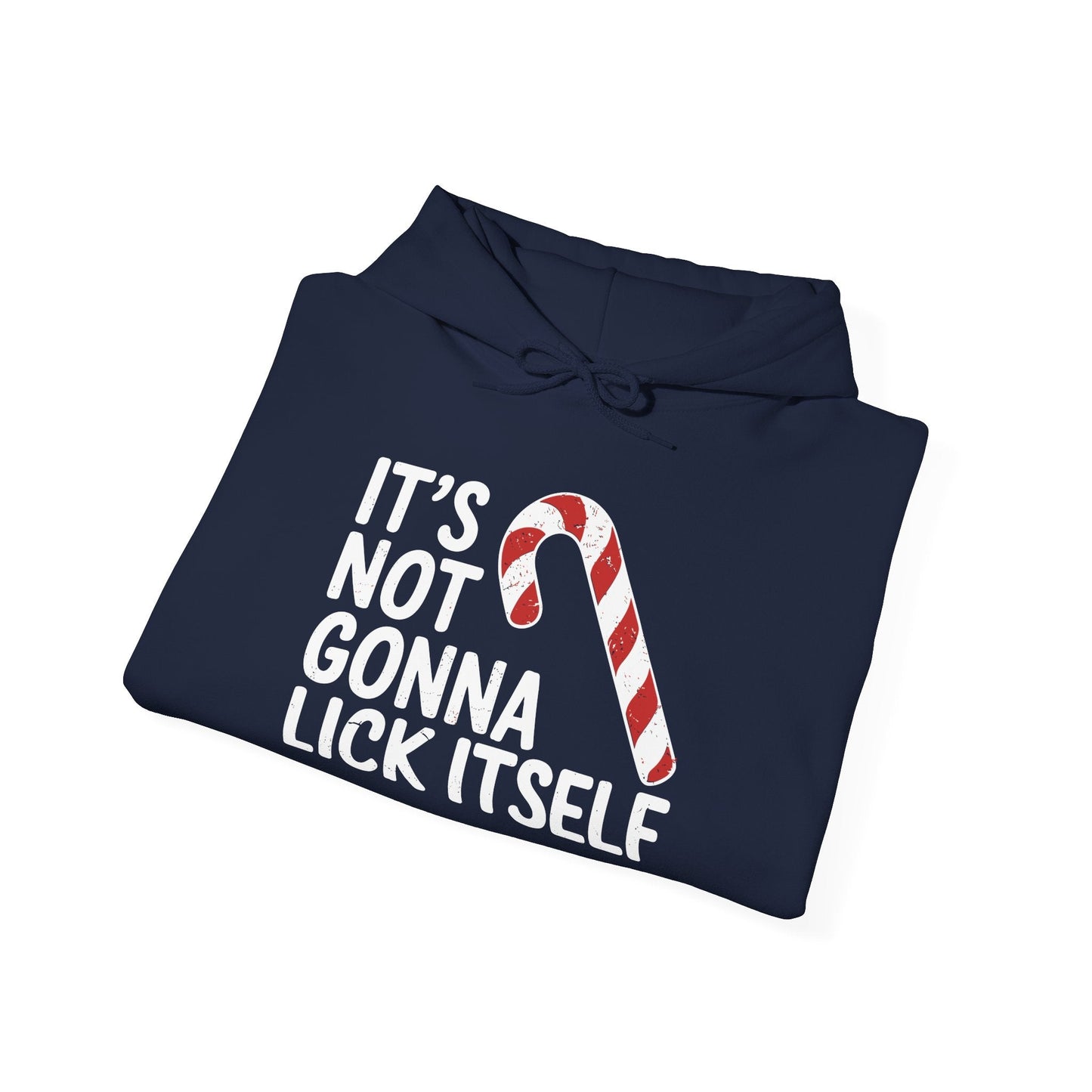 Funny Candy Cane Lick Itself Adult Christmas in July Gift Hoodie