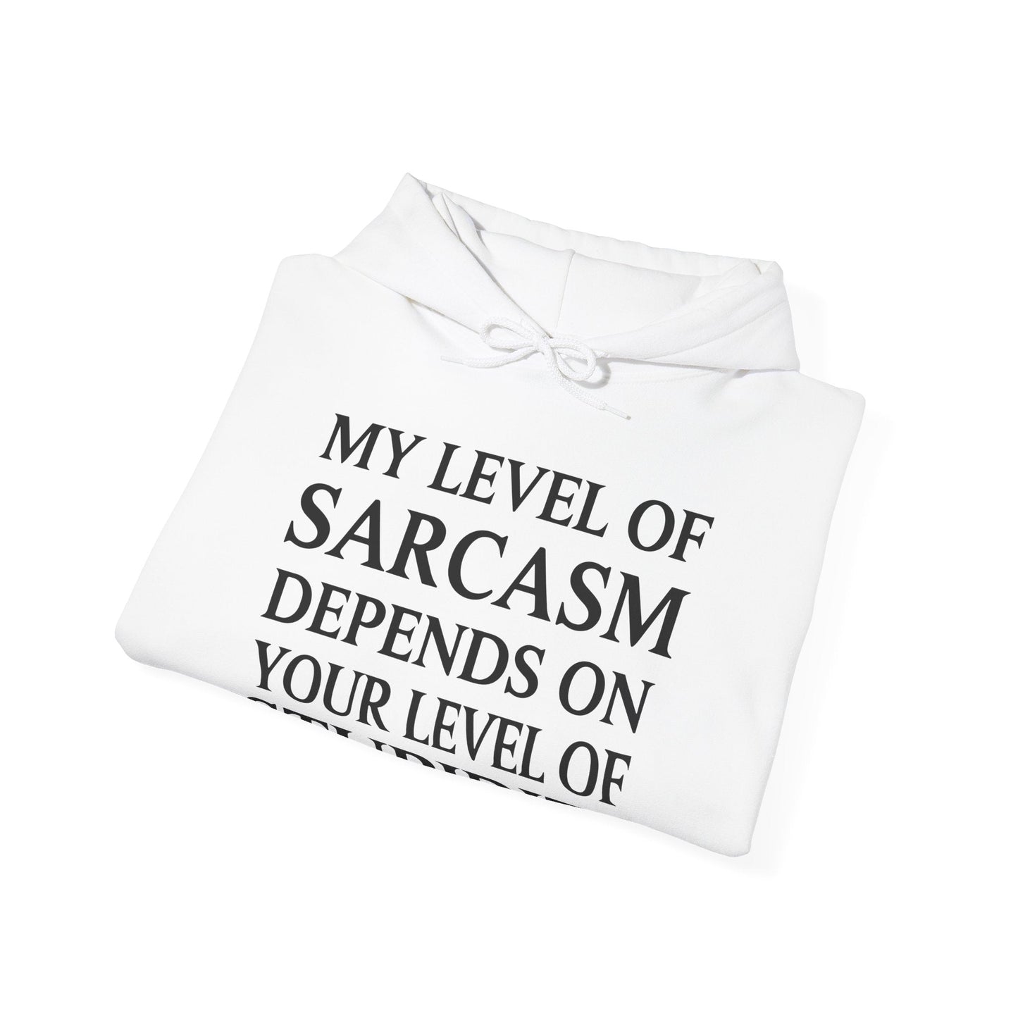 Funny Sarcastic Humor My Level of Sarcasm Sarcastic Quote Hoodie