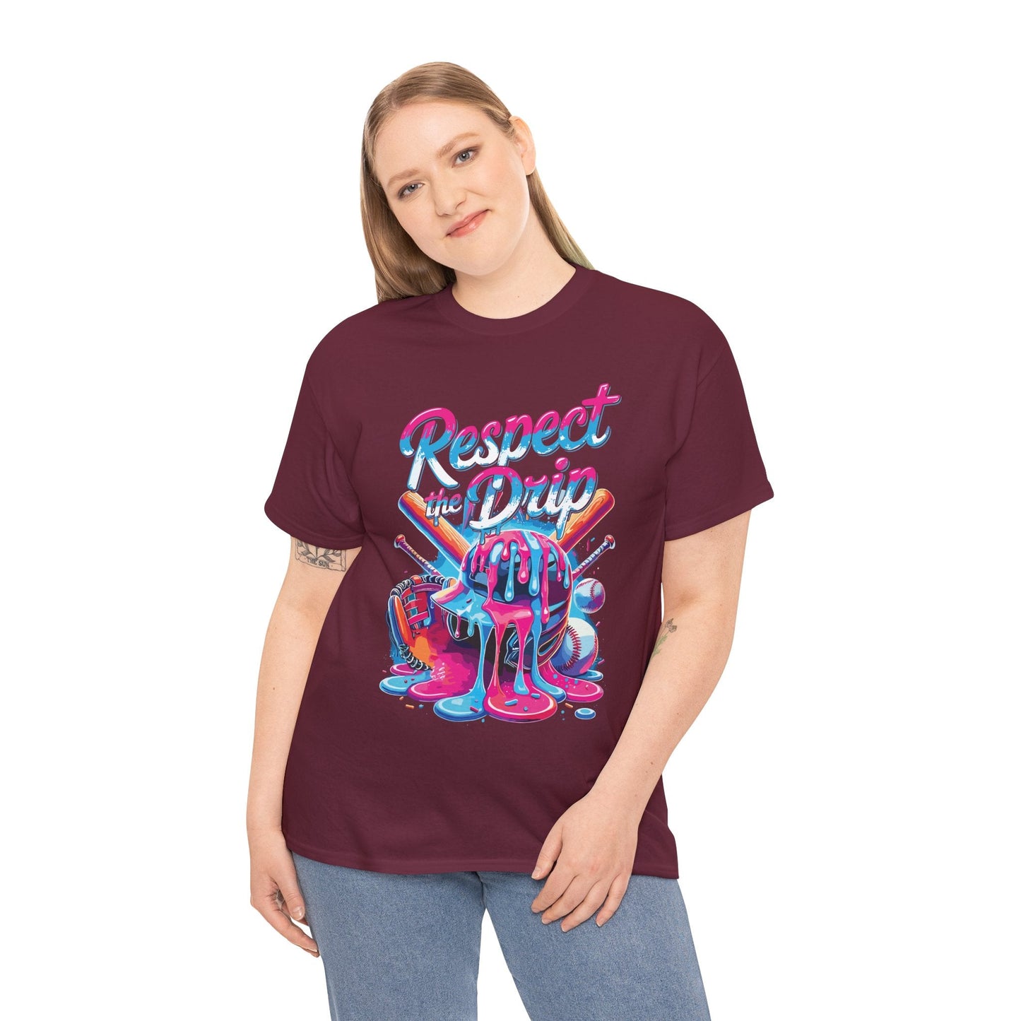Baseball Drip For Boys Ice Cream Respect The Drip Baseball T-Shirt