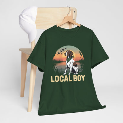 Local Boy Hunting Dog Vintage Sunset Hunting Season T-Shirt