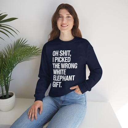 Oh Shit Funny White Elephant Gifts for Adults Under 15 20 Sweatshirt
