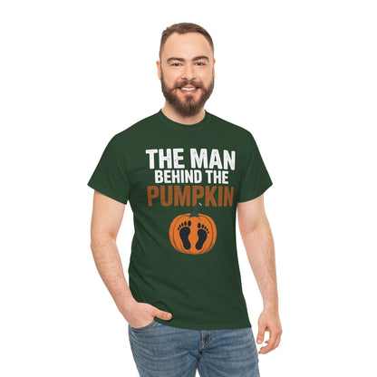 Pregnant Thanksgiving Costume for Dad Expecting Lil Pumpkin T-Shirt