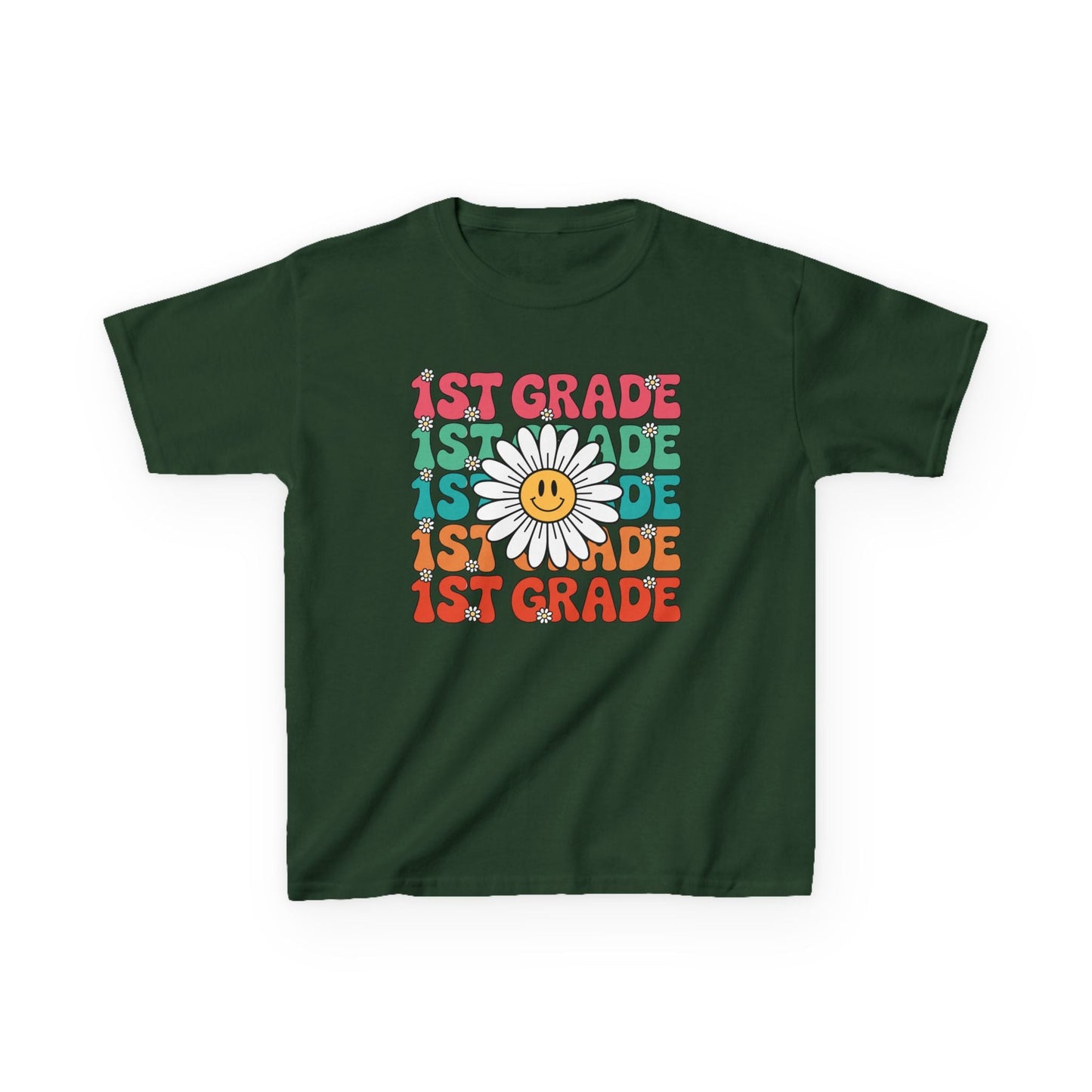 Groovy 1st Grade Back To School First Day of First Grade T-Shirt