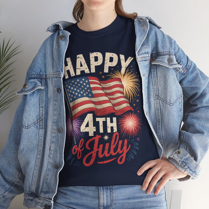 Happy 4th Of July Patriotic American US Flag 4th Of July T-Shirt