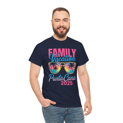 Family Vacation Punta Cana 2025 Matching Holiday Summer T-Shirt