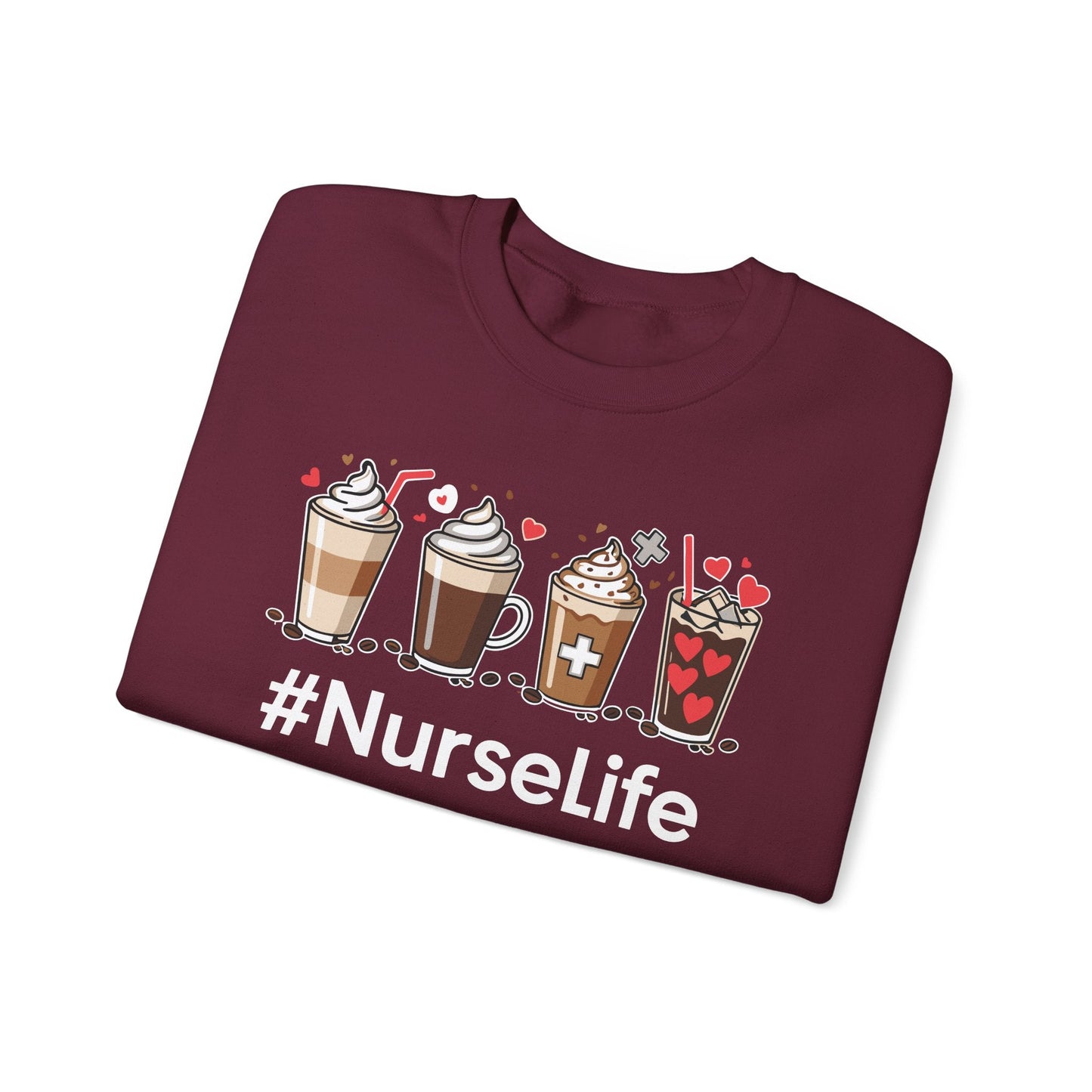 Nurse Life Funny Coffee Nurses Fuel Registered Nurse Medical Sweatshirt
