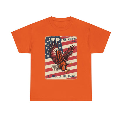 America Eagle Land of the Free Because of the Brave T-Shirt