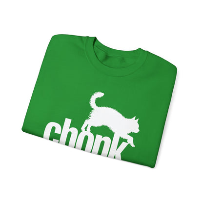 Chonk Cat Meme Funny Black Sweatshirt