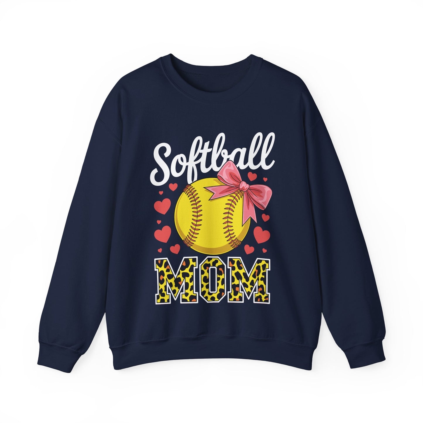 Softball Mom Headband Leopard Softball Ball Mothers Day Mama Sweatshirt