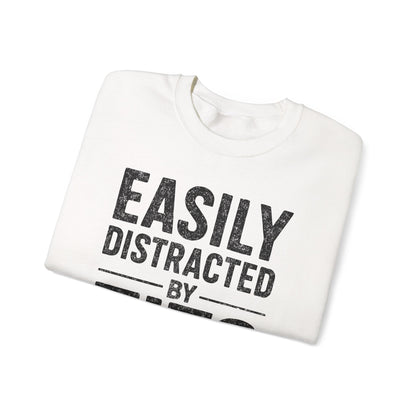Men's Easily Distracted By Tits and Tacos Adult Humor Gift Sweatshirt