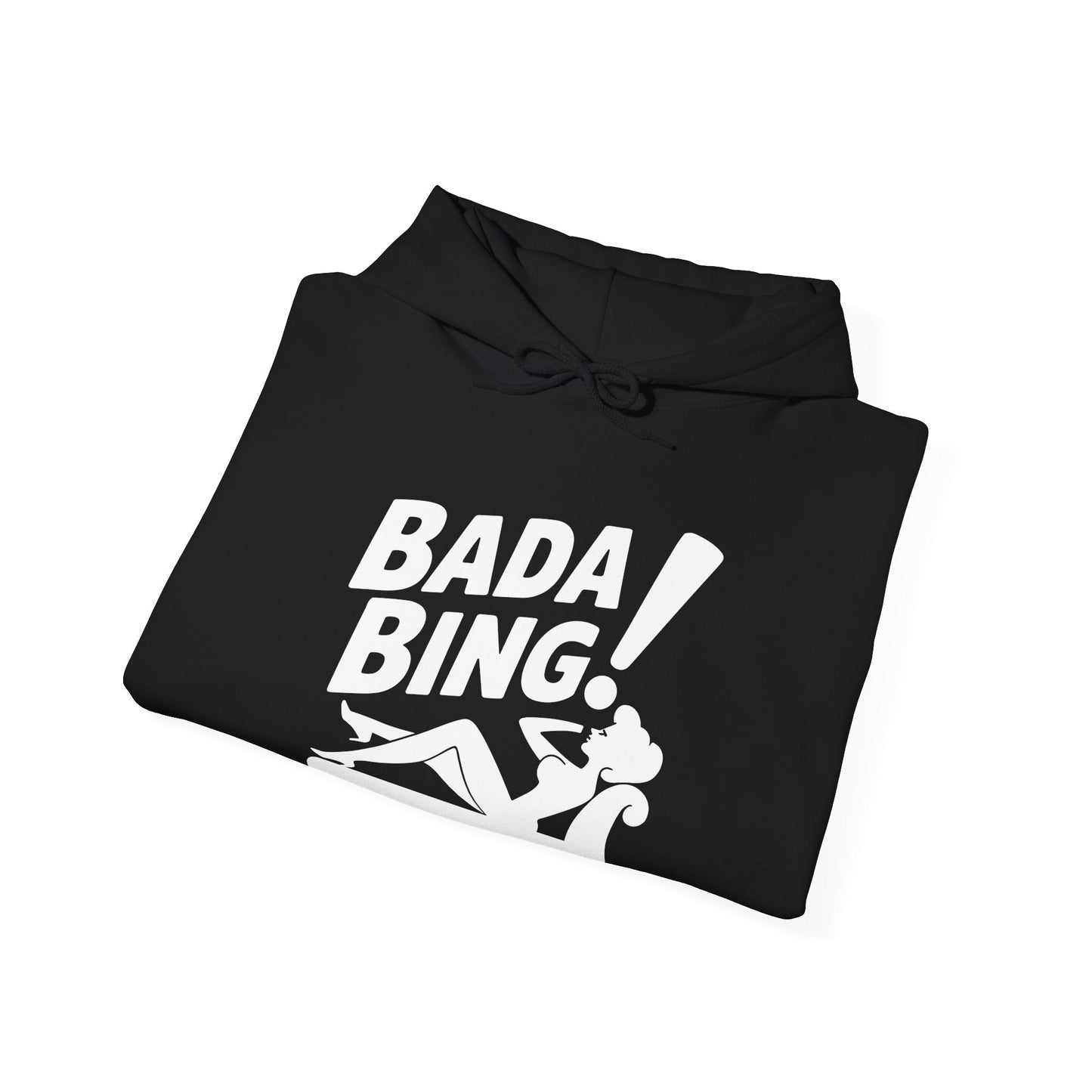 Funny Vintage Bada Sarcastic Bing Retro Sexy Girl Bada Bam Hoodie