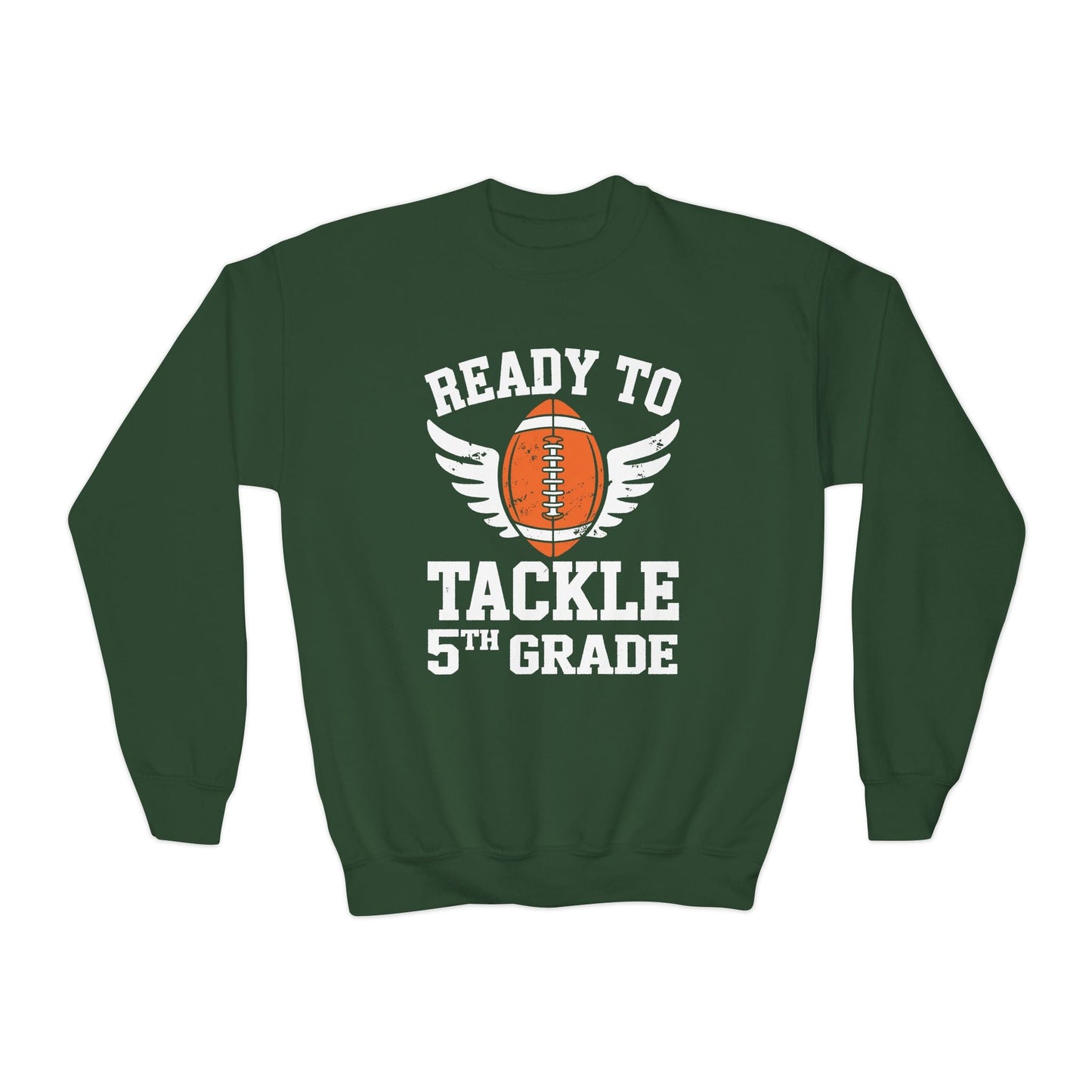 Ready To Tackle 5th Grade Football First Day Sport Kids Sweatshirt