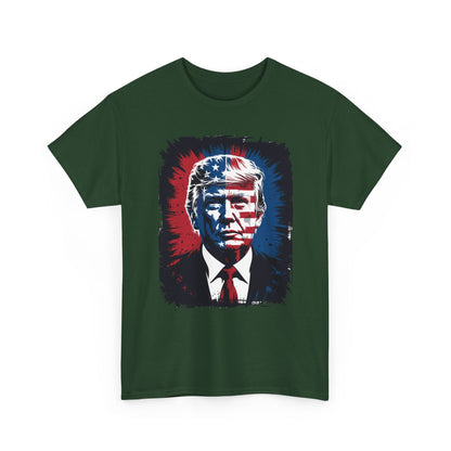 President Trump Portrait 4th July T-Shirt