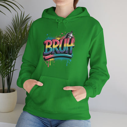 Bruh Graffiti Funny Saying Street Art Meme Men Boys Kids Hoodie