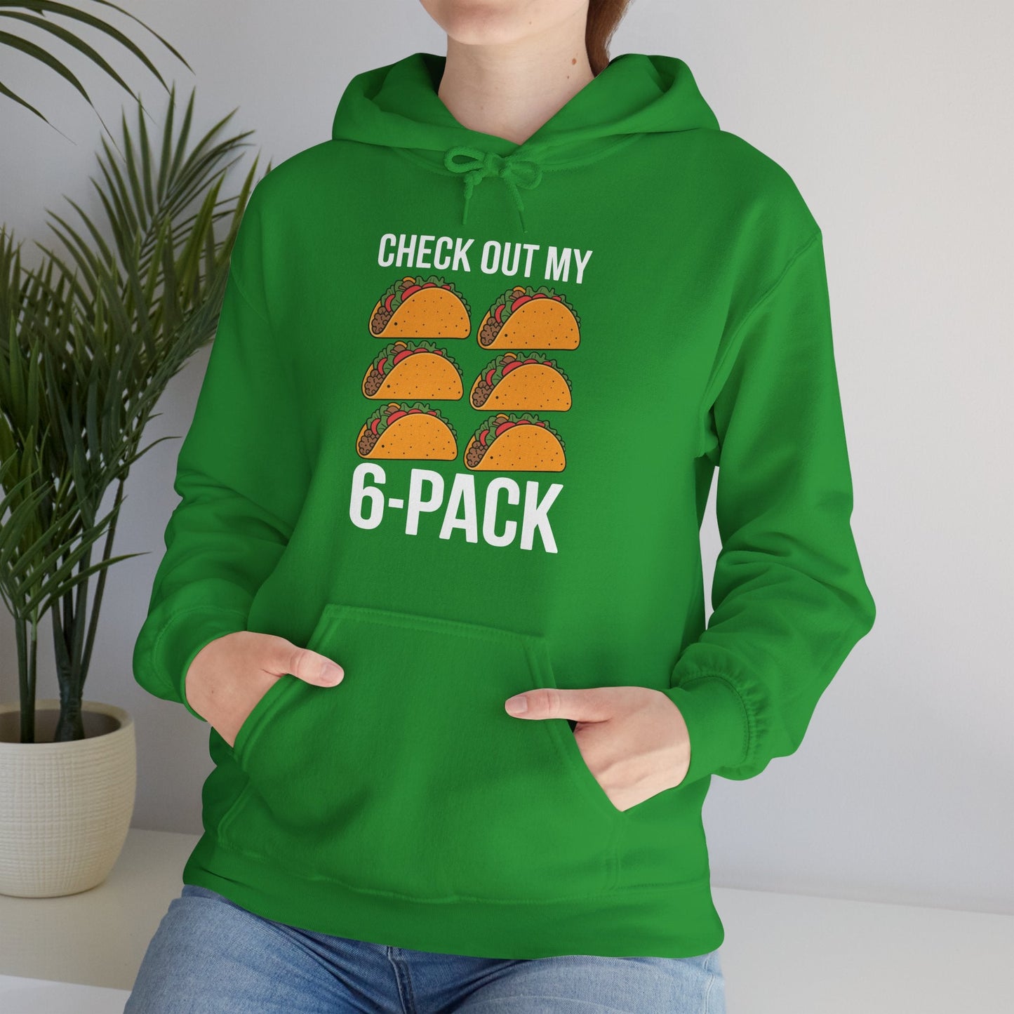 6 Pack Fitness Taco Funny Mexican Gym Top for Taco Lovers Hoodie