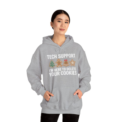 Christmas Tech Support Here To Delete Cookies Xmas Men Women Hoodie
