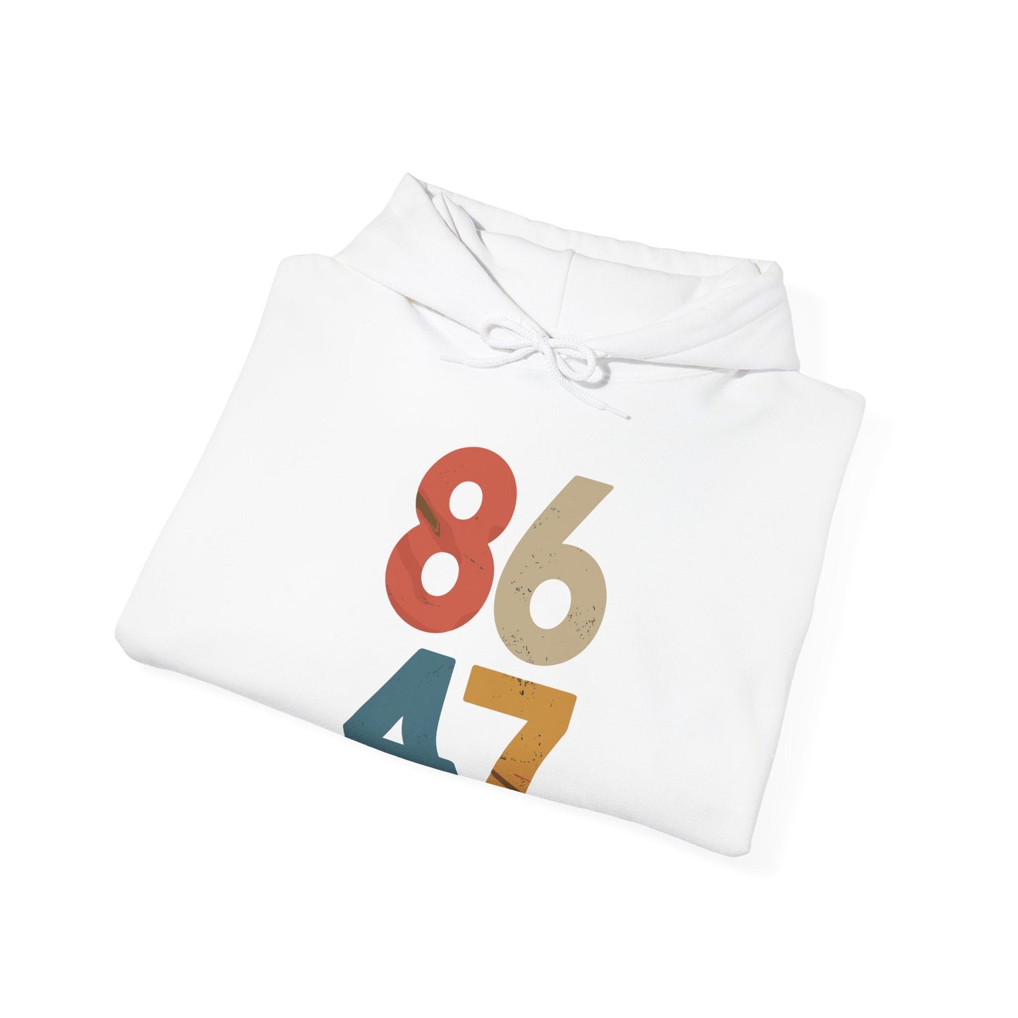 Classic Vintage 80s Style 86 47 Anti Trump Hoodie