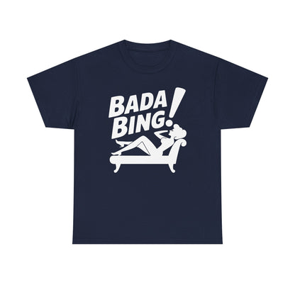 Funny Vintage Bada Sarcastic Bing Retro Sexy Girl Bada Bam T-Shirt