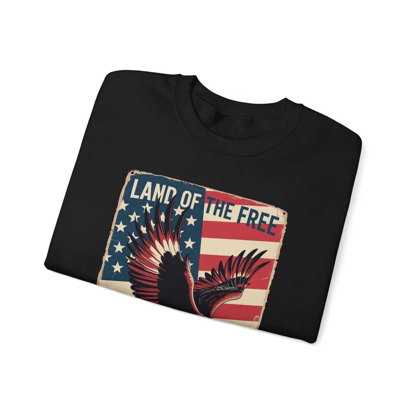 America Eagle Land of the Free Because of the Brave Sweatshirt