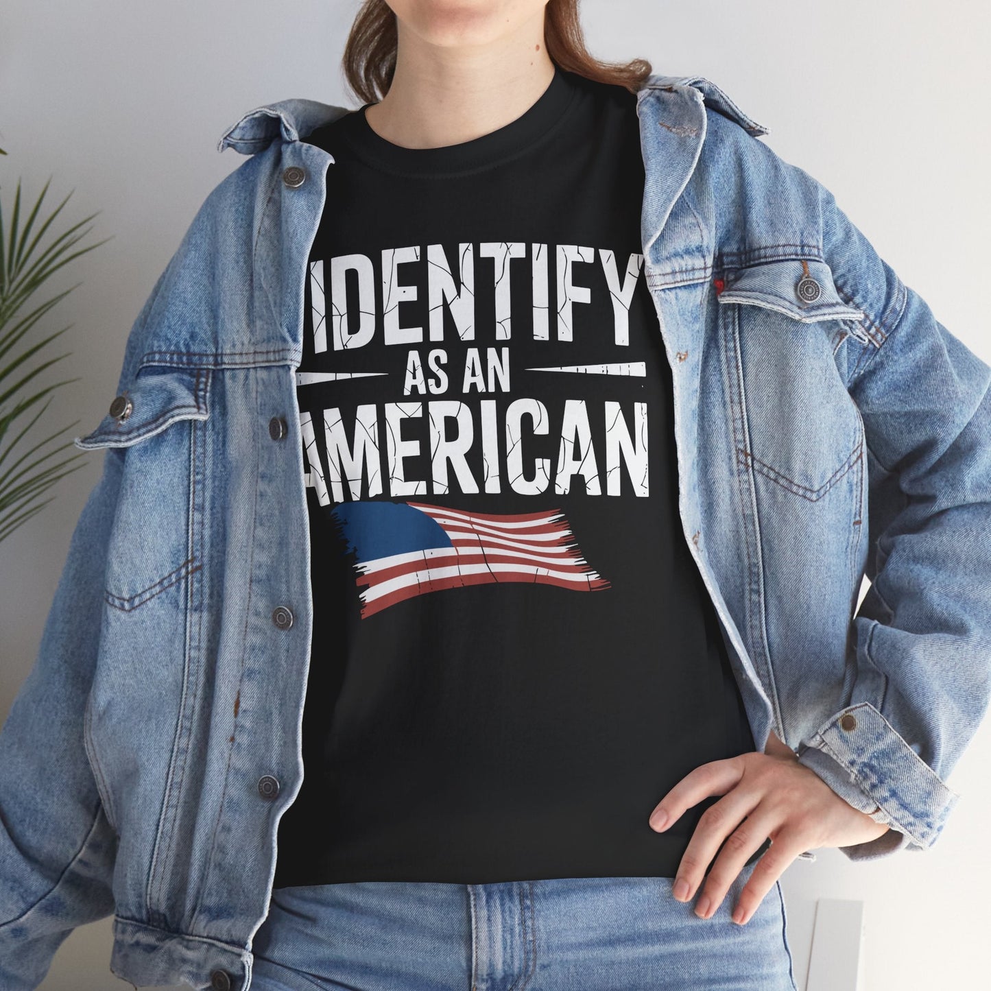 I Identify as an American No Identity Politics USA T-Shirt
