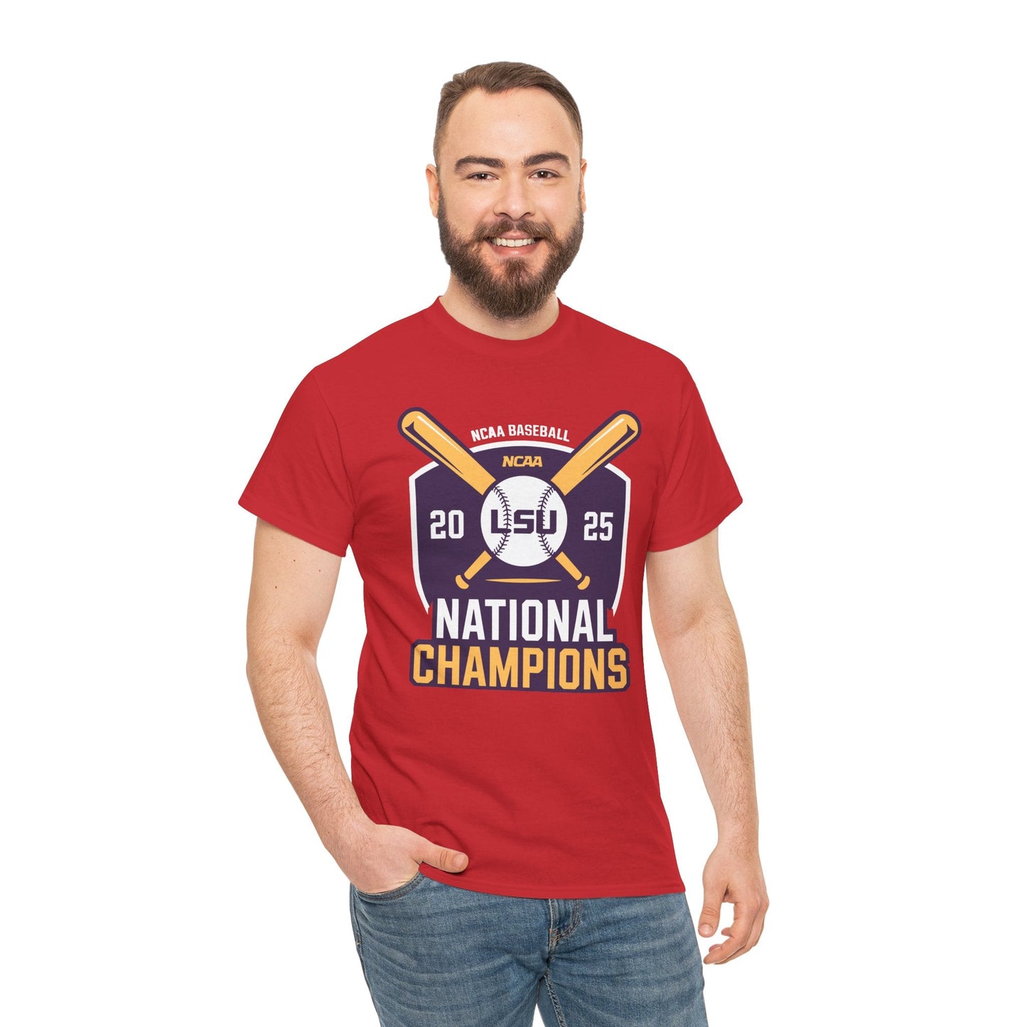 LSU Baseball 2025 National Champions Logo T-Shirt