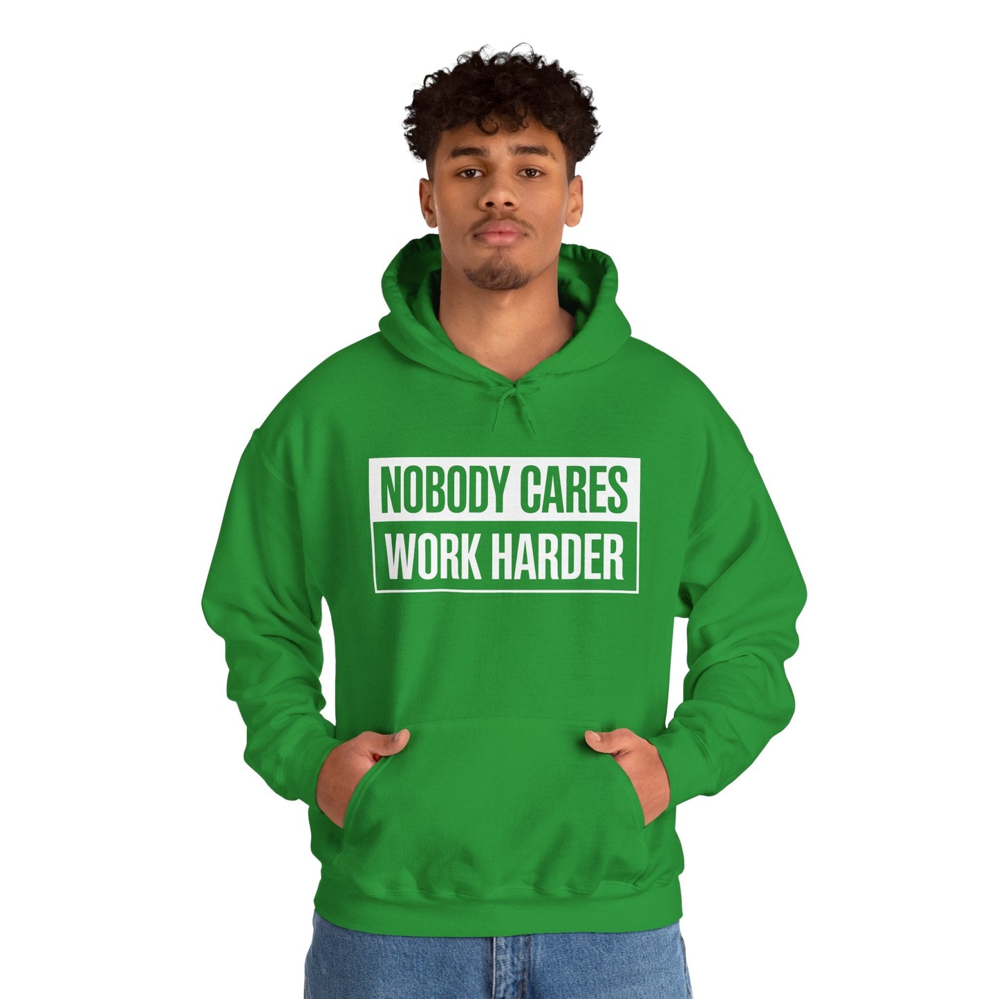 Nobody Cares Work Harder Fitness Workout Gym Gift Hoodie