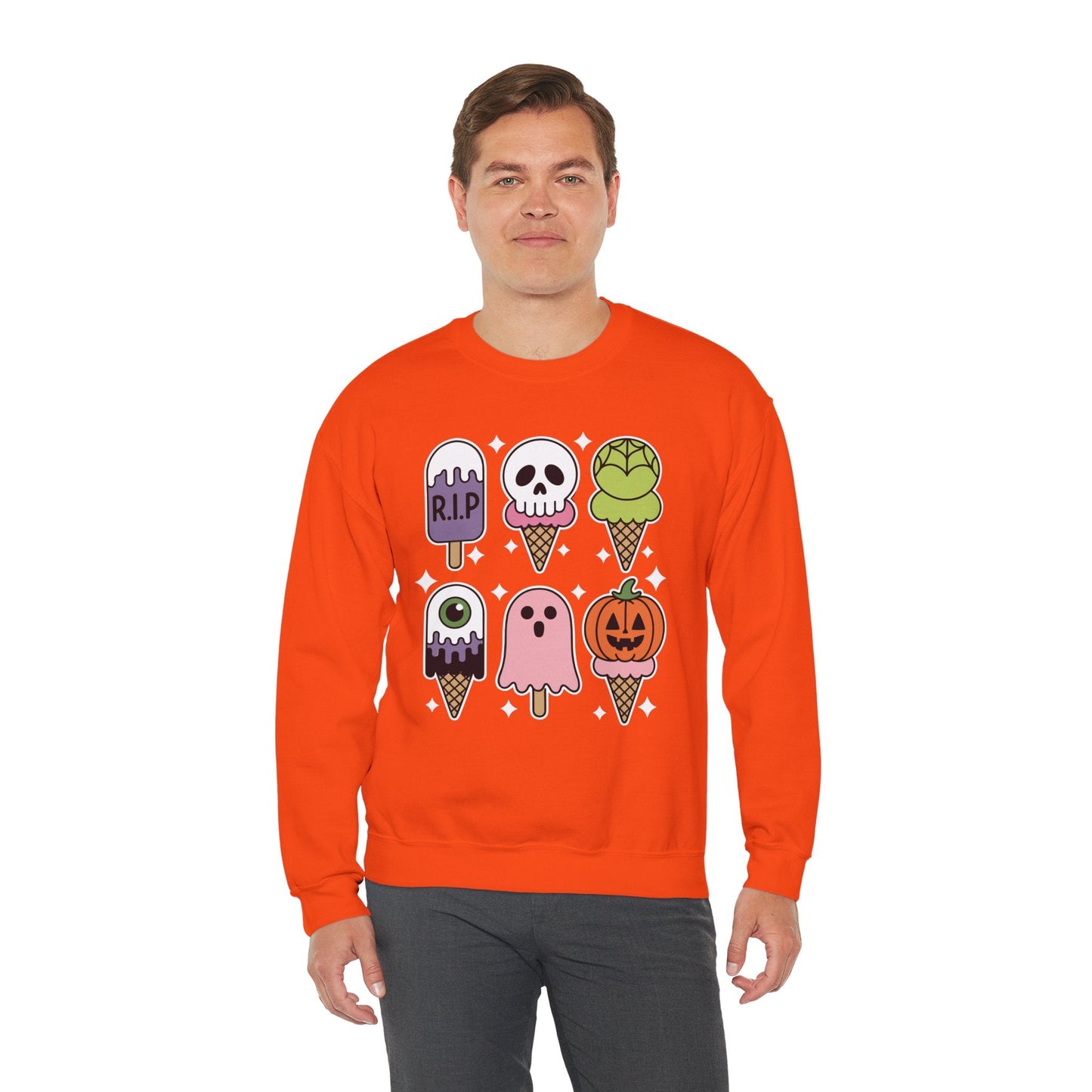 Horror Movie Summer Popsicle Halloween Ice Cream Summer-ween Sweatshirt for Men Women