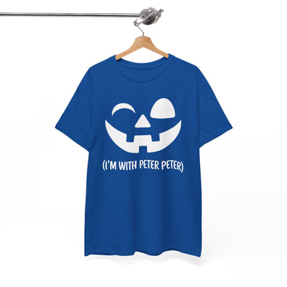 Im With Peter Couple Halloween Adult Eater Pumpkin T-Shirt