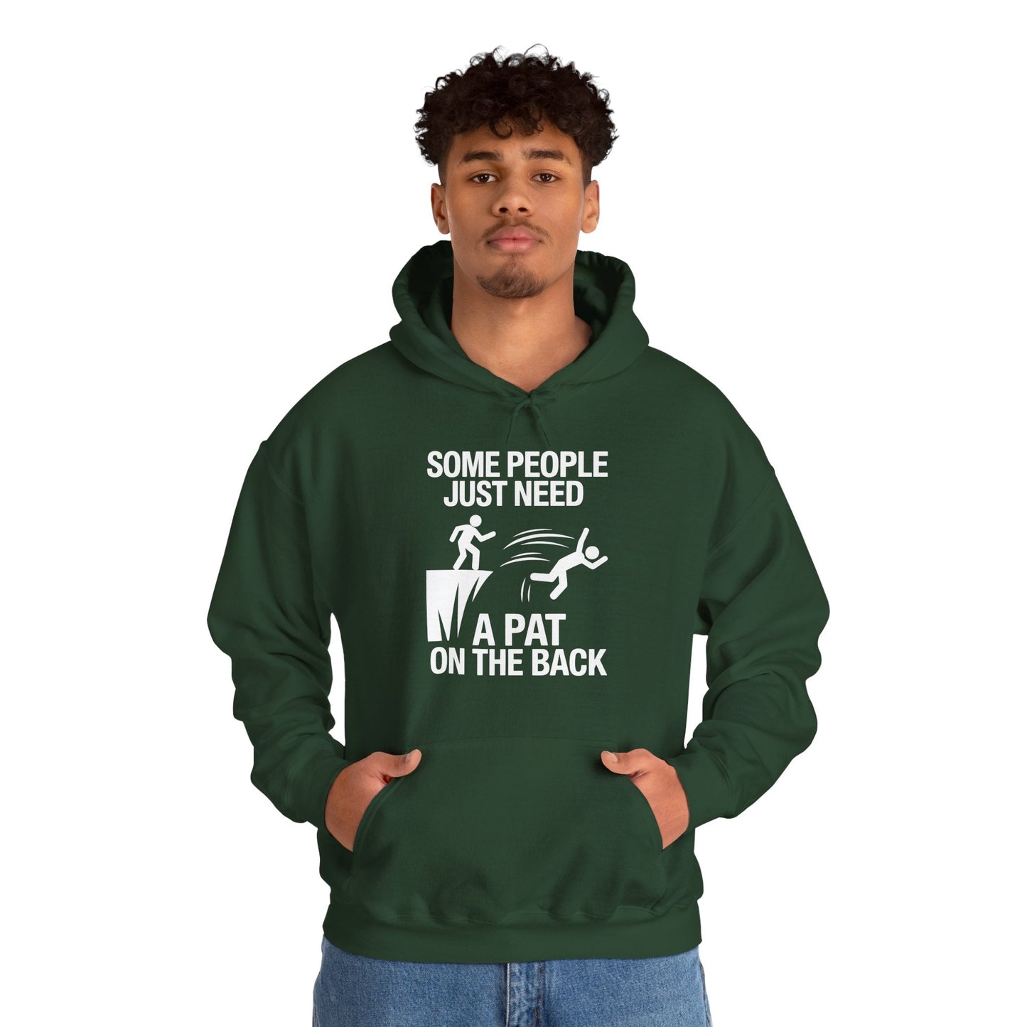 Funny Pat On The Back Adult Sarcastic Design Hoodie