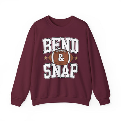Funny Game Day Touchdown Season Cute Bend and Snap Football Sweatshirt