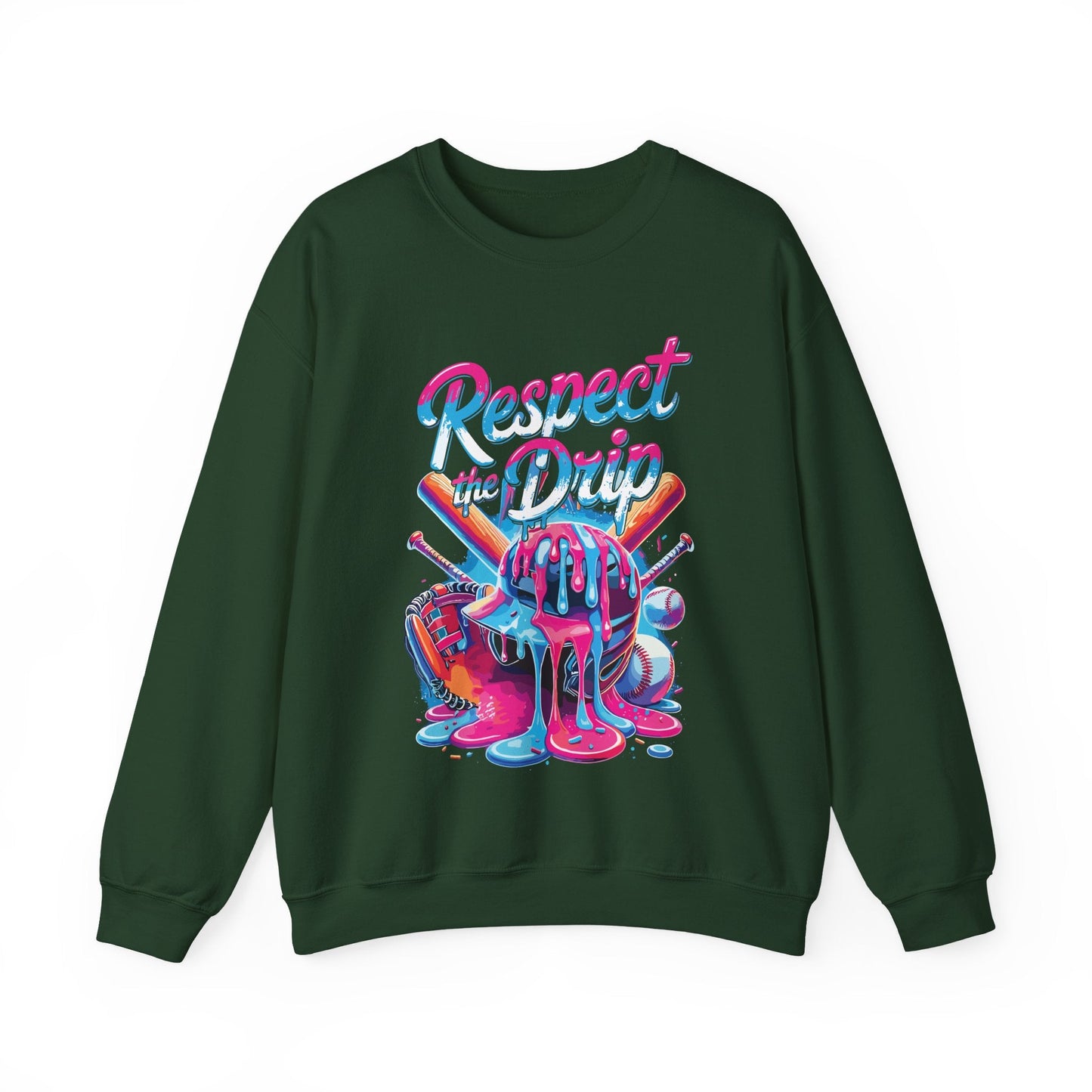 Baseball Drip For Boys Ice Cream Respect The Drip Baseball Sweatshirt