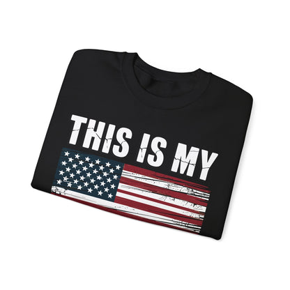 This Is My Pride Flag USA American 4th of July Patriotic Sweatshirt
