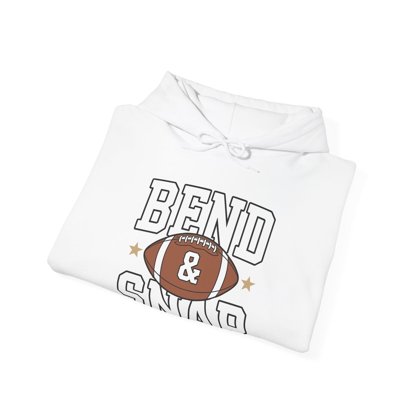 Funny Game Day Touchdown Season Cute Bend and Snap Football Hoodie