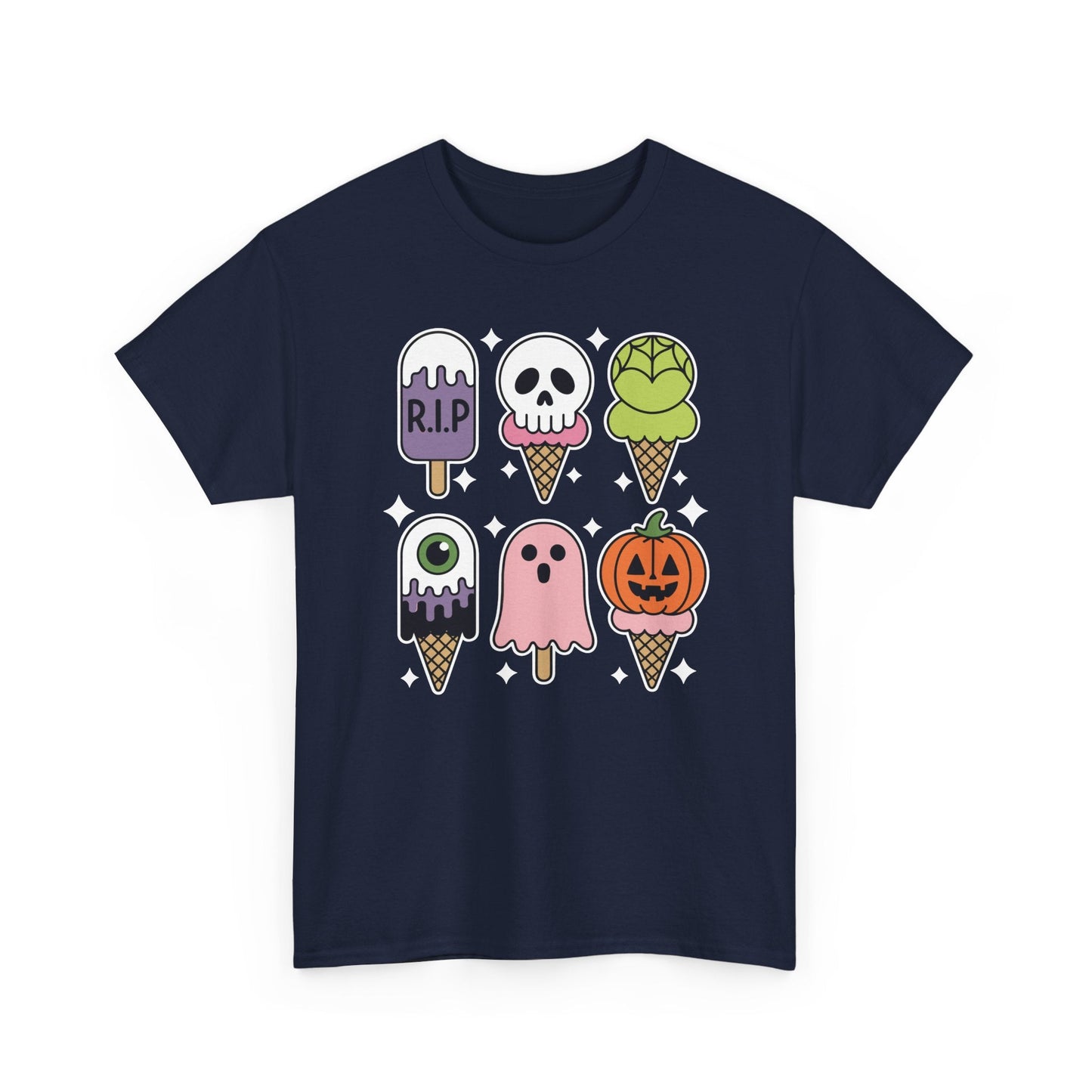 Horror Movie Summer Popsicle Halloween Ice Cream Summer-ween T-Shirt for Men Women